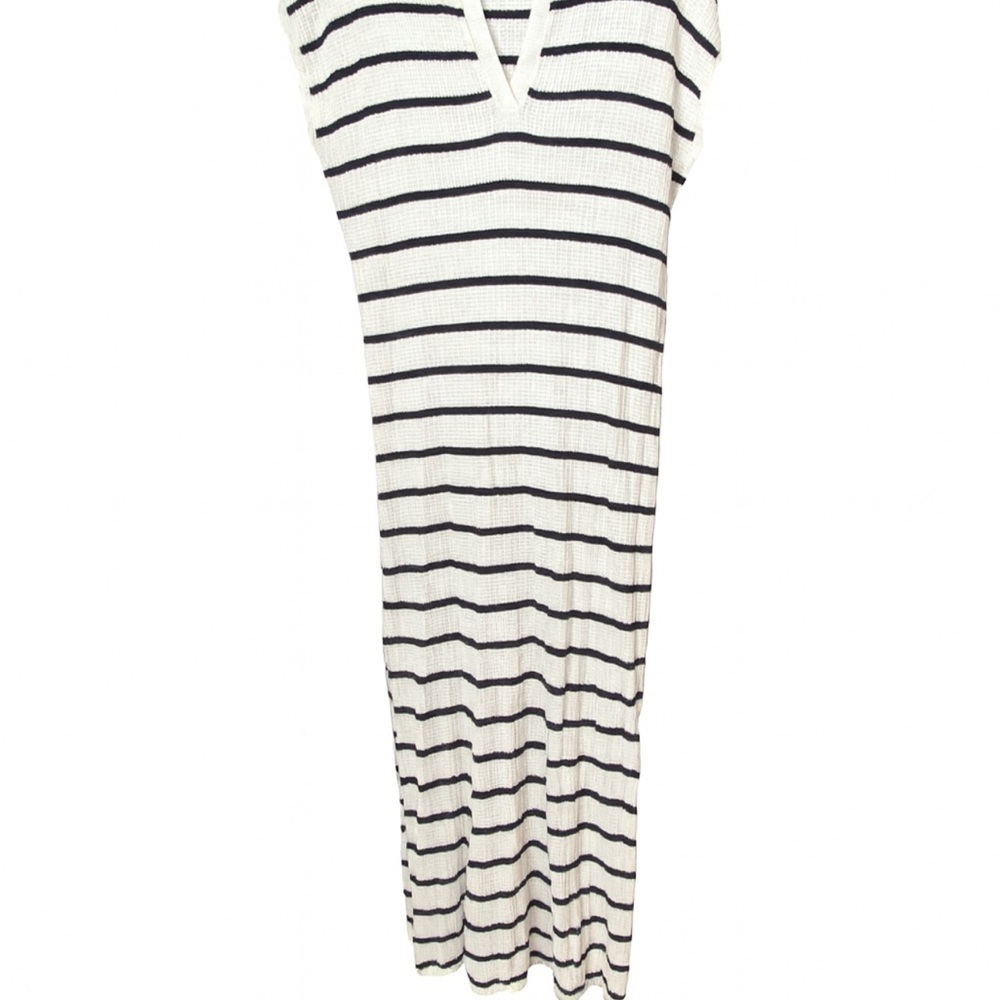 Striped Sleeveless Knit Dress